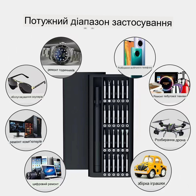 Набор отверток 25 в 1 магнитные Биты Phillips Torx Hex Precision DIY разборный миникейс - изображение 5