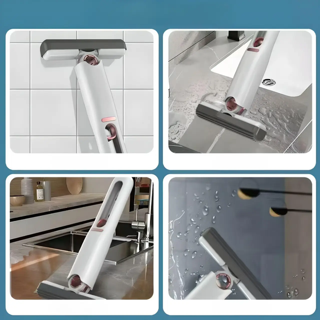 Портативная мини - швабра MINI MOP с автоотжимом, легкая, для уборки дома, авто - Фото 3 Портативная мини - швабра MINI MOP с автоотжимом, легкая, для уборки дома, авто - изображение 3