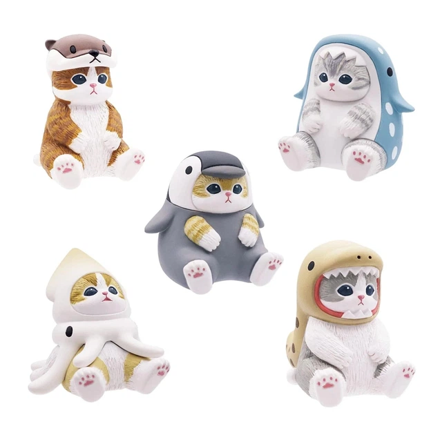 Колекційна фігурка Mofusand Marine Life Meow Sitting Pose Aquarium Cat Blind Box від японського бренду Kitan Club Мофусанд Sea Пінгвін - изображение 5
