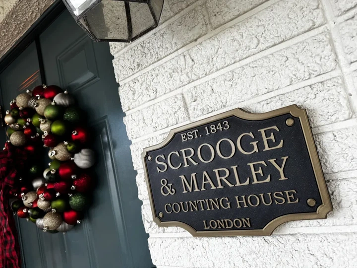 Табличка Scrooge & Marley Counting House за мотивами Різдвяної пісні. Aivory - изображение 2