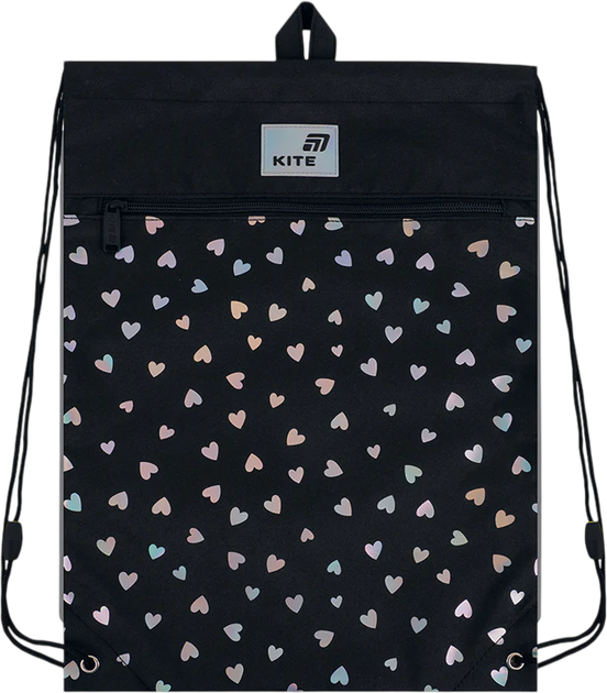 Сумка для взуття Kite Black&Silver 46х33 см Чорна (K26-601M-14) - зображення 4
