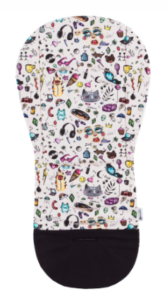 Wkładka do wózka Petite & Mars dwustronna Limited 100 Tattoo 86 x 42 cm (8596202015697) - obraz 3