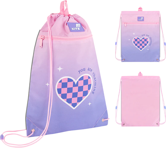 Сумка для взуття Kite Charming 46х33 см Рожева (K26-601M-9) - зображення 2
