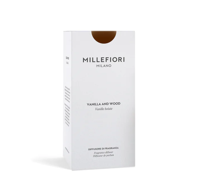 Ароматичний дифузор VANILLA & WOOD Millefiori Milano 250 мл - зображення 3