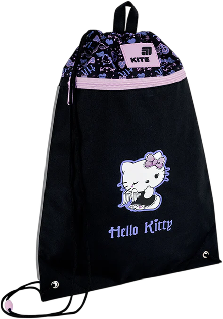 Сумка для взуття Kite Hello Kitty 46х33 см Чорна (HK26-601M-7) - Фото 1 Сумка для взуття Kite Hello Kitty 46х33 см Чорна (HK26-601M-7) - зображення 1