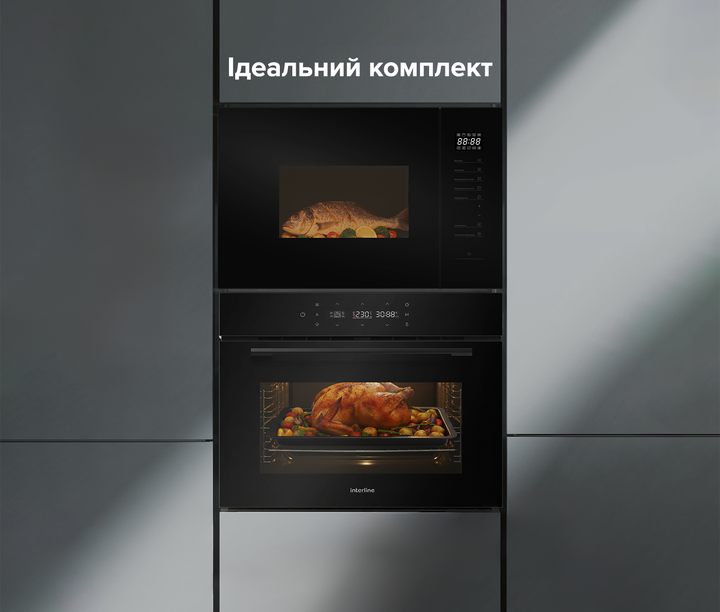 Духовка Электрическая+СВЧ INTERLINE CMG 910 SRX BA - изображение 13