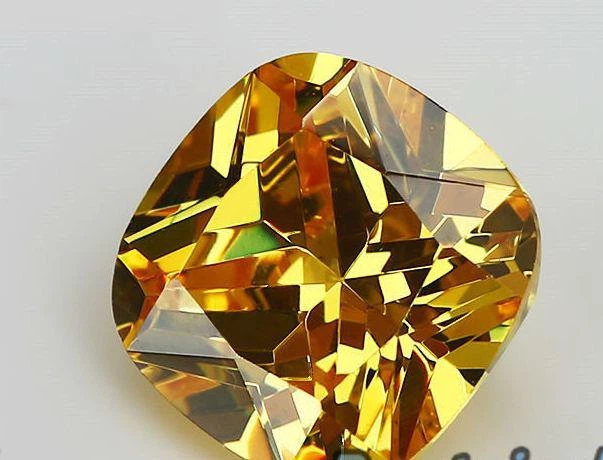 Кубический Цирконий 8 мм желтый (095148) - Фото 1 Кубический Цирконий 8 мм желтый (095148) - изображение 1