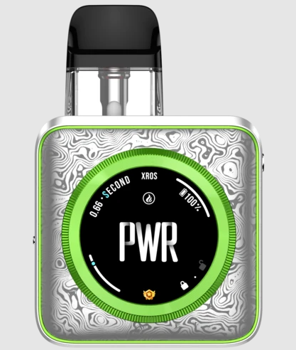 Многоразовая Pod система Vaporesso XROS 5 Nano Damascus Silver мощная электронная сигарета до 30Втд на 1600 мАч с картриджем на 3мл премиальный вид серебро - изображение 6