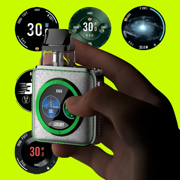 Многоразовая Pod система Vaporesso XROS 5 Nano Damascus Silver мощная электронная сигарета до 30Втд на 1600 мАч с картриджем на 3мл премиальный вид серебро - изображение 11