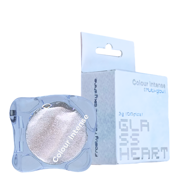 Гліммер для очей та обличчя Colour Intense Glassheart Multi-Glow 3 г, 103 Icy/Голубувато-сріблястий - изображение 3