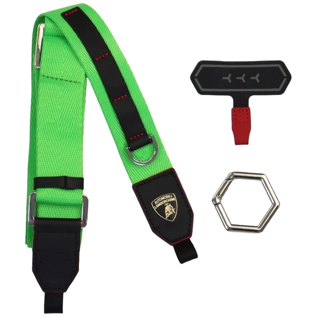 Uniwersalny pasek Lamborghini D1 Crossbody Webbing Strap Green Audi (6955250215107) - obraz 2