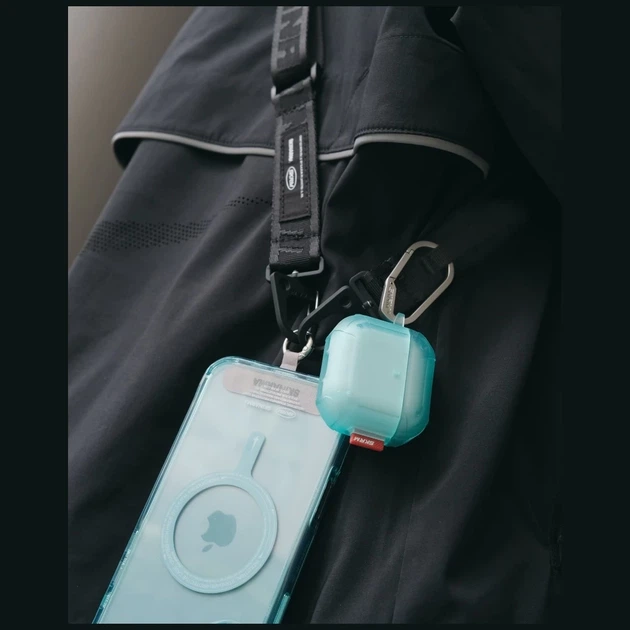 Чехол для наушников Skinarma Mecha CE для AirPods 4 Teal (SK-AP4MECCE-TEAL) - изображение 5