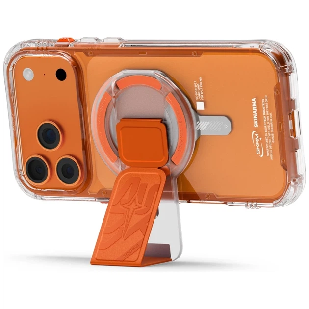 Магнітний тримач Skinarma Arch XE Phaze Smart Grip-Stand Orange (SK-ARCHXE-PHAORG) - Фото 4 Магнітний тримач Skinarma Arch XE Phaze Smart Grip-Stand Orange (SK-ARCHXE-PHAORG) - зображення 4