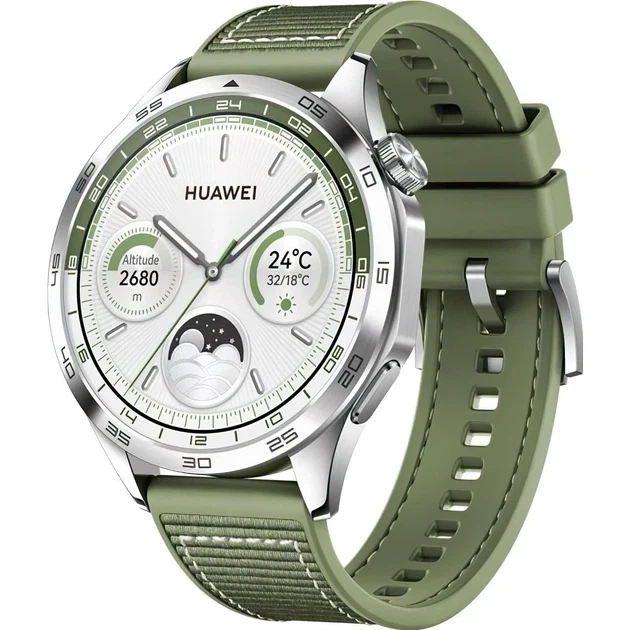 Смарт-годинник HUAWEI Watch GT 4 46mm Зелений (55020BGV) - Фото 1 Смарт-годинник HUAWEI Watch GT 4 46mm Зелений (55020BGV) - изображение 1