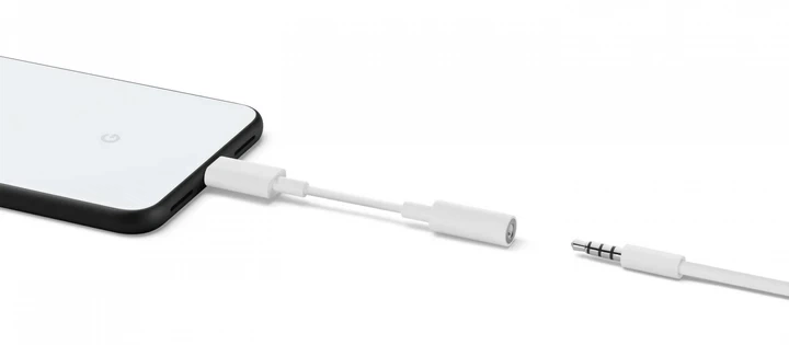 Адаптер Google Pixel USB-C to Mini-Jack 3.5 мм White - изображение 3