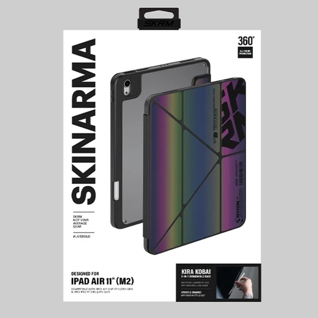 Чохол Skinarma Kira Kobai для iPad Air 11" hologram (SK-PDA11G6-KIRAKOB) - Фото 5 Чохол Skinarma Kira Kobai для iPad Air 11" hologram (SK-PDA11G6-KIRAKOB) - зображення 5