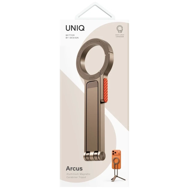 Магнитный держатель Uniq Arcus TriPod Stand Champagne (UNIQ-ARCUS-CHAMVOLT) - изображение 6
