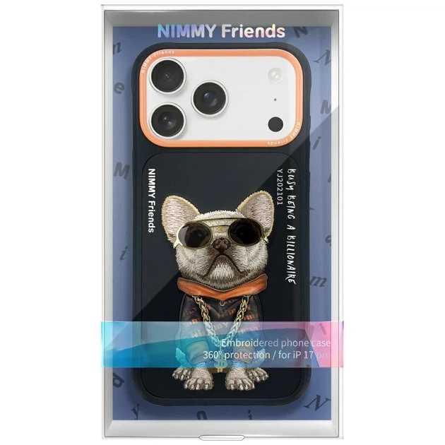 Etui Nimmy Glasses Cool Dog do iPhone 17 Black (6971080313547) - obraz 2