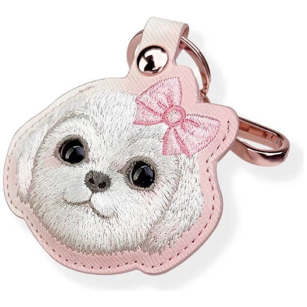 Чехол-брелок Nimmy для AirTag New Big Eyed Pet 2.0 Dog Pink (N-XDY-YSK-02-A) - изображение 3