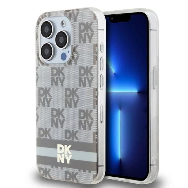 Чехол DKNY Checkered Mono Pattern для iPhone 13 Pro Max 6.7" Beige with MagSafe (DKHMP13XHCPTSE) - Фото 1 Чехол DKNY Checkered Mono Pattern для iPhone 13 Pro Max 6.7" Beige with MagSafe (DKHMP13XHCPTSE) - изображение 1