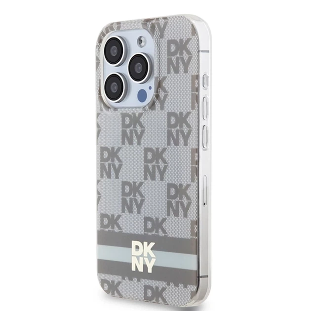 Чехол DKNY Checkered Mono Pattern для iPhone 13 Pro Max 6.7" Beige with MagSafe (DKHMP13XHCPTSE) - Фото 2 Чехол DKNY Checkered Mono Pattern для iPhone 13 Pro Max 6.7" Beige with MagSafe (DKHMP13XHCPTSE) - изображение 2