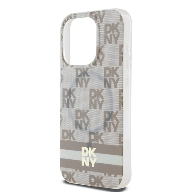 Чехол DKNY Checkered Mono Pattern для iPhone 13 Pro Max 6.7" Beige with MagSafe (DKHMP13XHCPTSE) - Фото 6 Чехол DKNY Checkered Mono Pattern для iPhone 13 Pro Max 6.7" Beige with MagSafe (DKHMP13XHCPTSE) - изображение 6