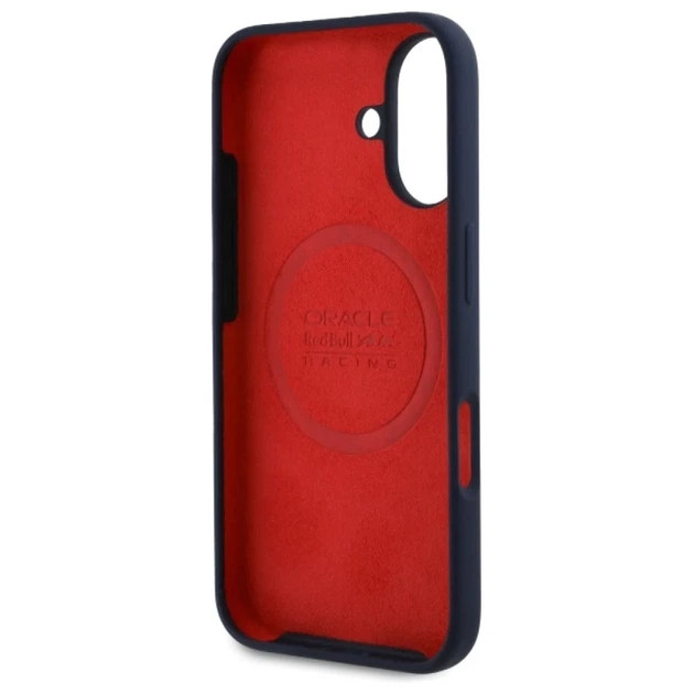 Чохол Red Bull Silicone Red Ring для iPhone 16 Plus Navy with MagSafe (RBHMP16M24SIILVR) - зображення 7