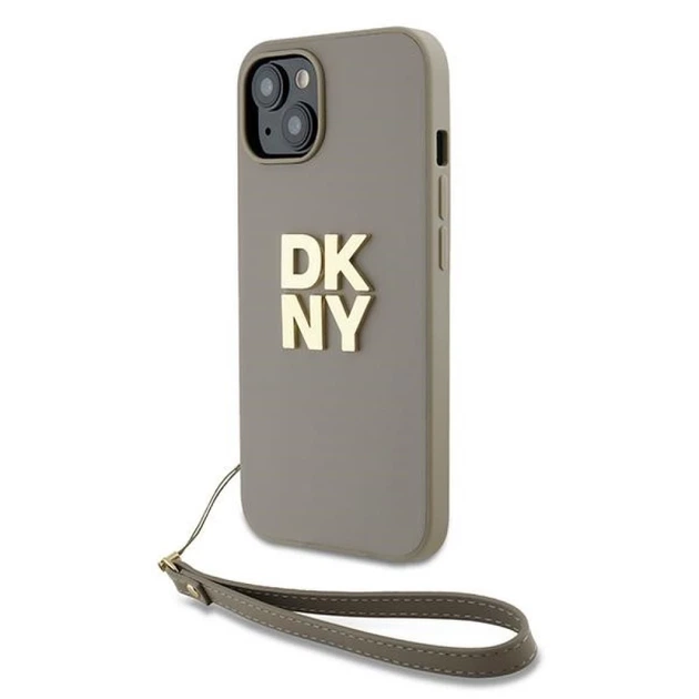 Чехол DKNY Wrist Strap Stock Logo для iPhone 15 / iPhone 14 / iPhone 13 Beige (DKHCP15SPBSWSE) - Фото 1 Чехол DKNY Wrist Strap Stock Logo для iPhone 15 / iPhone 14 / iPhone 13 Beige (DKHCP15SPBSWSE) - изображение 1