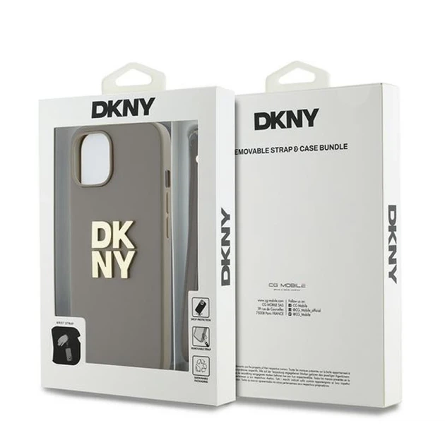 Чехол DKNY Wrist Strap Stock Logo для iPhone 15 / iPhone 14 / iPhone 13 Beige (DKHCP15SPBSWSE) - Фото 7 Чехол DKNY Wrist Strap Stock Logo для iPhone 15 / iPhone 14 / iPhone 13 Beige (DKHCP15SPBSWSE) - изображение 7