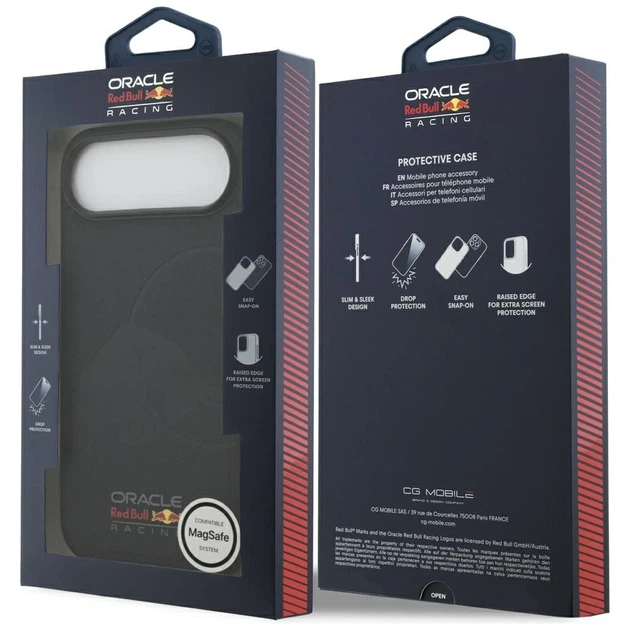 Чохол Red Bull Meshed Debossed Bull для iPhone 17 Air Navy with MagSafe (RBHMP17M24PUBUFV) - зображення 8