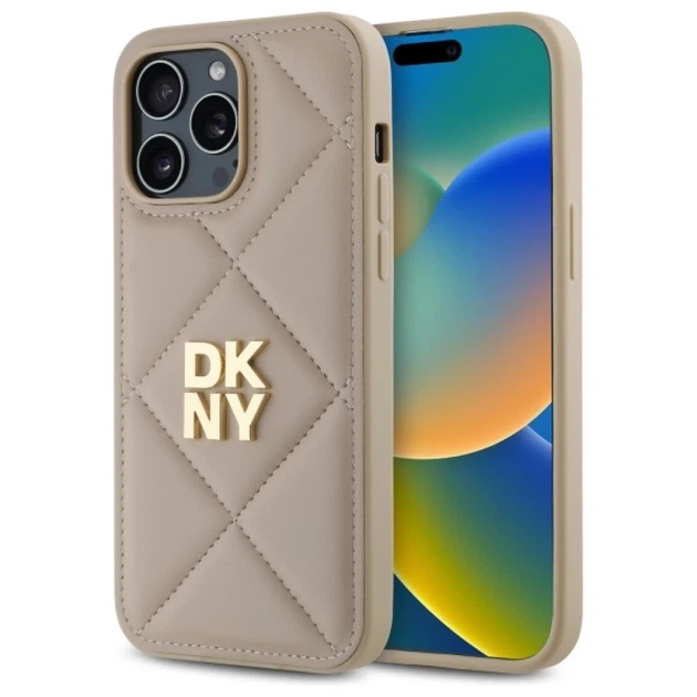 Чехол DKNY Quilted Stack Logo для iPhone 14 Pro Max Beige (DKHCP14XPQDSLE) - Фото 1 Чехол DKNY Quilted Stack Logo для iPhone 14 Pro Max Beige (DKHCP14XPQDSLE) - изображение 1