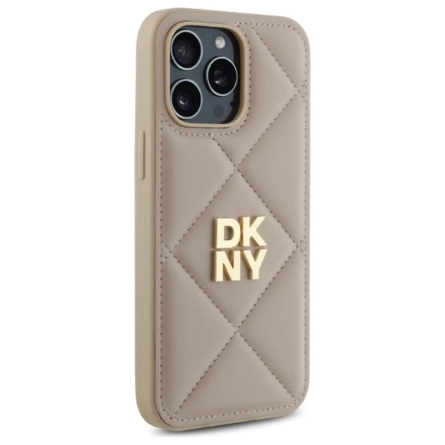 Чехол DKNY Quilted Stack Logo для iPhone 14 Pro Max Beige (DKHCP14XPQDSLE) - Фото 4 Чехол DKNY Quilted Stack Logo для iPhone 14 Pro Max Beige (DKHCP14XPQDSLE) - изображение 4