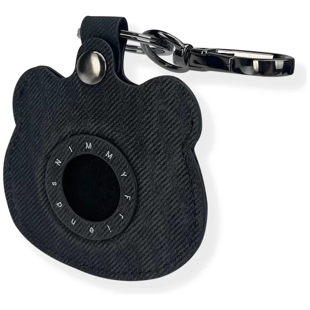 Чехол-брелок Nimmy для AirTag Big Eyed Pet 2.0 Panda Black (N-XDY-YSK-06) - изображение 4