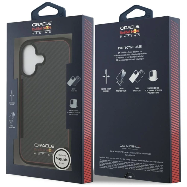 Чохол Red Bull Kevlar Logo Matt для iPhone 17 Black with MagSafe (RBHMP17S24CFOSK) - зображення 8