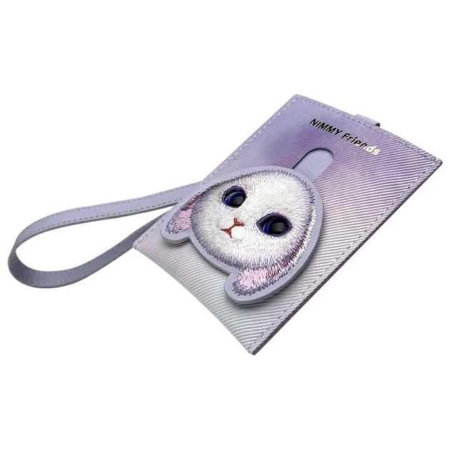 Portfel na karty Nimmy Big Eyed Pet 2.0 Rabbit Purple (6971080318573) - obraz 2