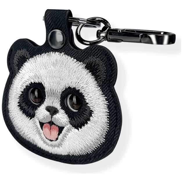 Чехол-брелок Nimmy для AirTag New Big Eyed Pet 2.0 Panda Black (N-XDY-YSK-06-A) - изображение 4