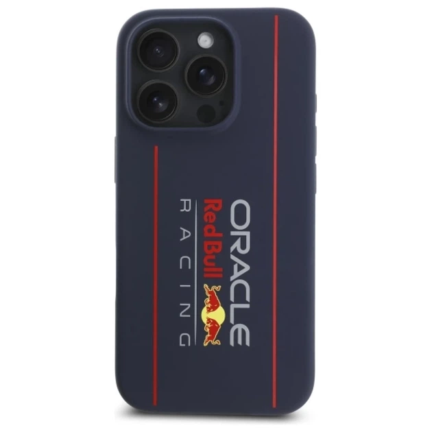 Чохол Red Bull Silicone Vertical Logo для iPhone 16 Pro Max Navy with MagSafe (RBHMP16X24SIOLRV) - зображення 3