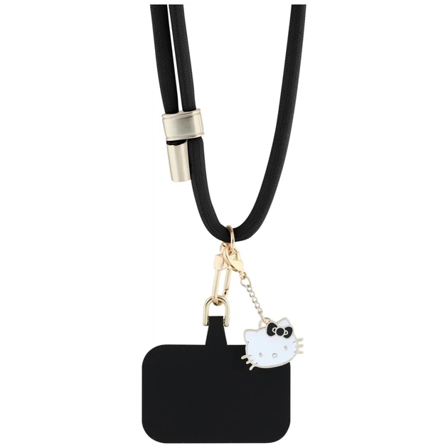 Универсальный шнурок Hello Kitty Patch & Kitty Black (HKUCPNMK) - изображение 3