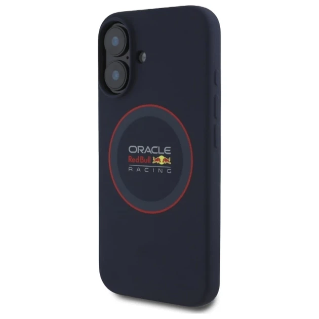 Чохол Red Bull Silicone Red Ring для iPhone 16 Plus Navy with MagSafe (RBHMP16M24SIILVR) - зображення 2