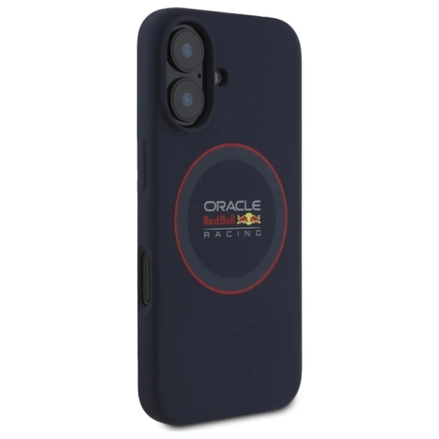 Чохол Red Bull Silicone Red Ring для iPhone 16 Plus Navy with MagSafe (RBHMP16M24SIILVR) - зображення 4