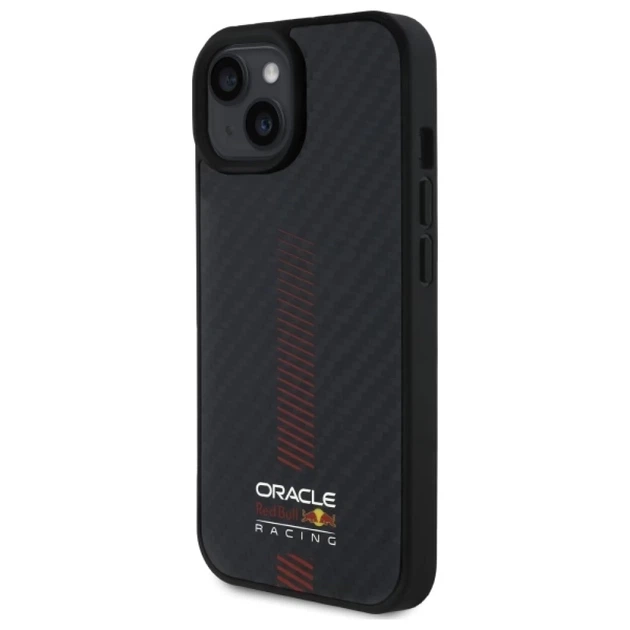 Чохол Red Bull Carbon Fiber Powerbar для iPhone 15 Black with MagSafe (RBHMP15S24CFGSMK) - зображення 2