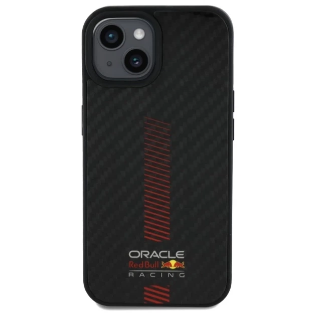 Чохол Red Bull Carbon Fiber Powerbar для iPhone 15 Black with MagSafe (RBHMP15S24CFGSMK) - зображення 3