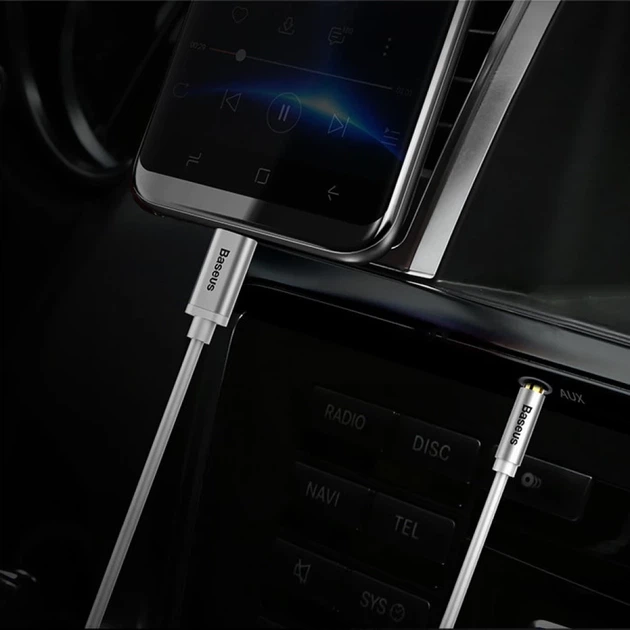 Кабель Baseus Yiven USB-C to 3.5mm Jack 1.2m Black (CAM01-01) - изображение 13