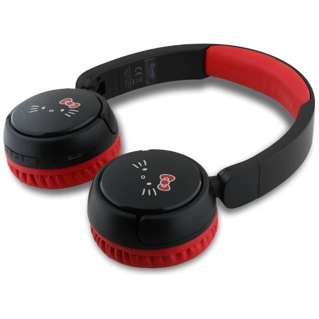 Наушники Hello Kitty Face Logo Bluetooth Red (HKOBHV6ROKFR) - изображение 4