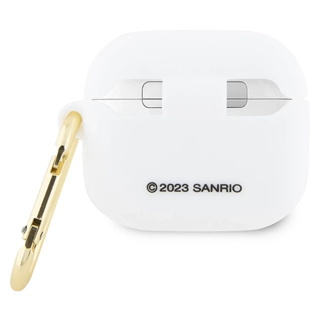 Чехол для наушников Hello Kitty Silicone 3D Kitty Head для AirPods 3 White (Hel000076-0) - изображение 2