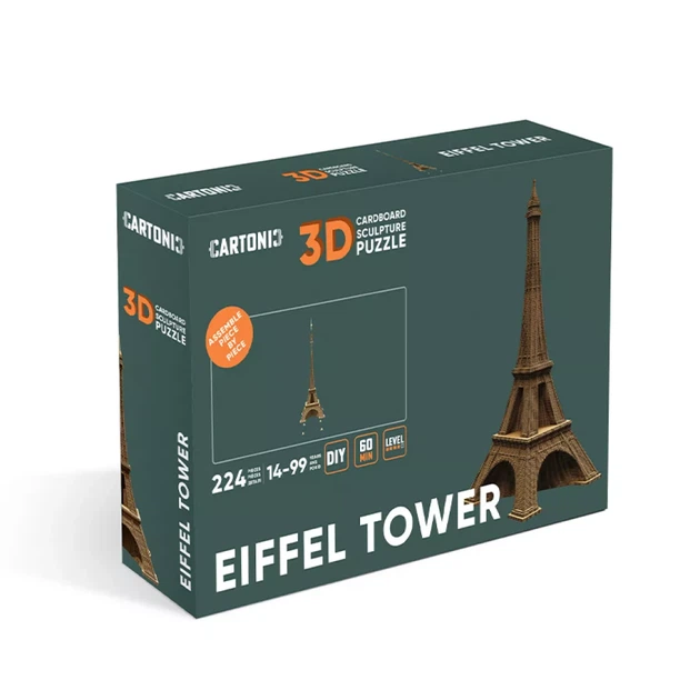 3D пазл Cartonic Eiffel Tower (CARTEIFF) - зображення 7