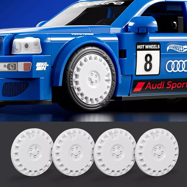 Машинка-конструктор Hot Wheels Brick Shop Speed Audi (JGR28) - изображение 4