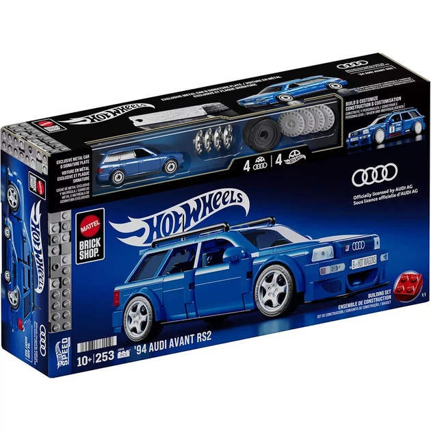 Машинка-конструктор Hot Wheels Brick Shop Speed Audi (JGR28) - изображение 9