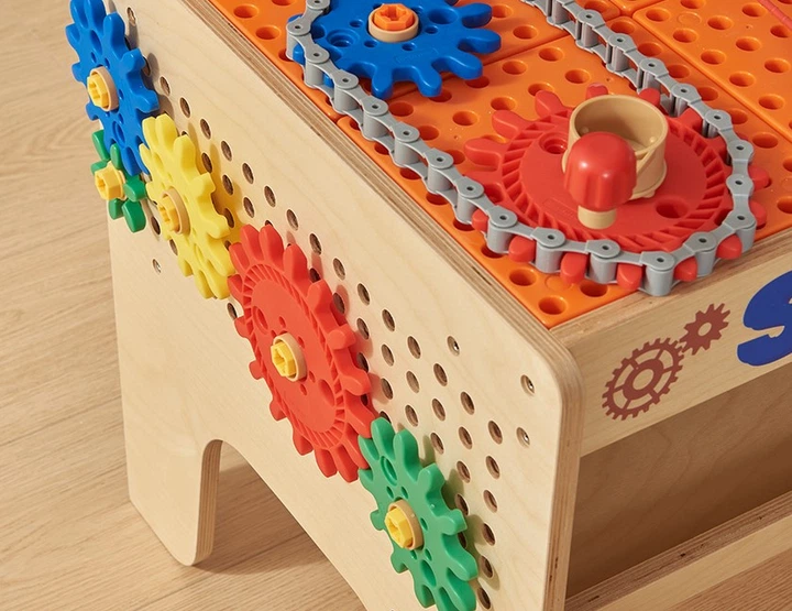 Zestaw do zabawy Masterkidz Warsztat XXL Montessori Stem z narzedziami ME29591 (6955920029591) - obraz 4