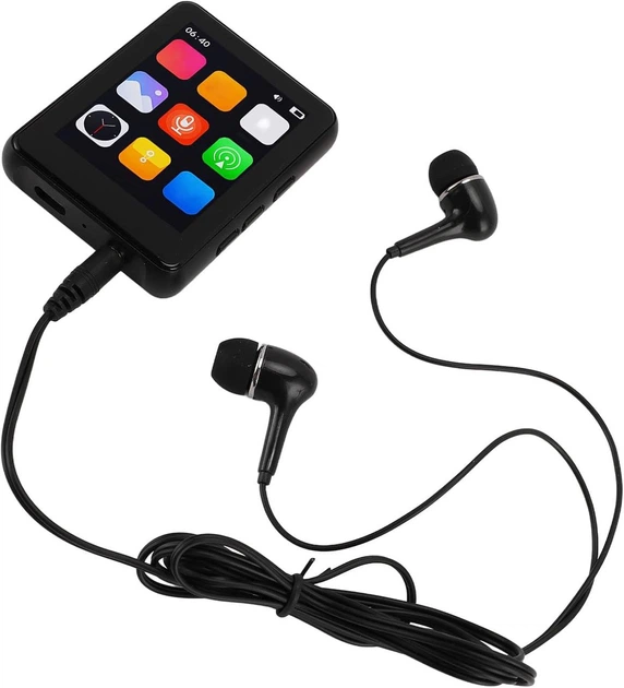 Портативний MP3-плеєр RockStar із Bluetooth, 2,4-дюймовим сенсорним HD-екраном, HiFi-звуком, 32 ГБ Чорний - Уцінка - зображення 3